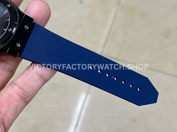 HB Factory Hublot Classic Fusion Blue 511.CM.7170.RX 42mm Rubber Strap Ceramic Bezel Blue Dial