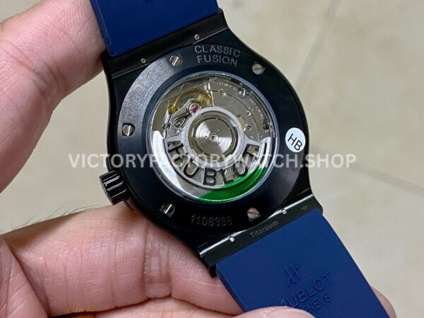 HB Factory Hublot Classic Fusion Blue 511.CM.7170.RX 42mm Rubber Strap Ceramic Bezel Blue Dial