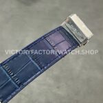 HB Factory Hublot Classic Fusion Blue 542.NX.7170.RX 42mm Blue Leather Strap Titanium Bezel Blue Dial