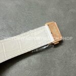 HB Factory Hublot Classic Fusion Chronograph 45mm Rose Gold Leather Strap White Dial