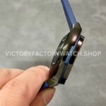 HB Factory Hublot Classic Fusion Chronograph 521.CM.7170.RX 45mm Blue Rubber Strap Ceramic Bezel Blue Dial
