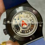 HB Factory Hublot Classic Fusion Chronograph 521.CM.7170.RX 45mm Blue Rubber Strap Ceramic Bezel Blue Dial