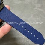 HB Factory Hublot Classic Fusion Chronograph 521.CM.7170.RX 45mm Blue Rubber Strap Ceramic Bezel Blue Dial
