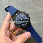 HB Factory Hublot Classic Fusion Chronograph 521.CM.7170.RX 45mm Blue Rubber Strap Ceramic Bezel Blue Dial