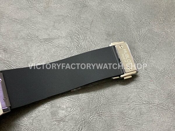 HB Factory Hublot Classic Fusion Chronograph 521.NX.1170.RX 45mm Rubber Strap Titanium Bezel Black Dial