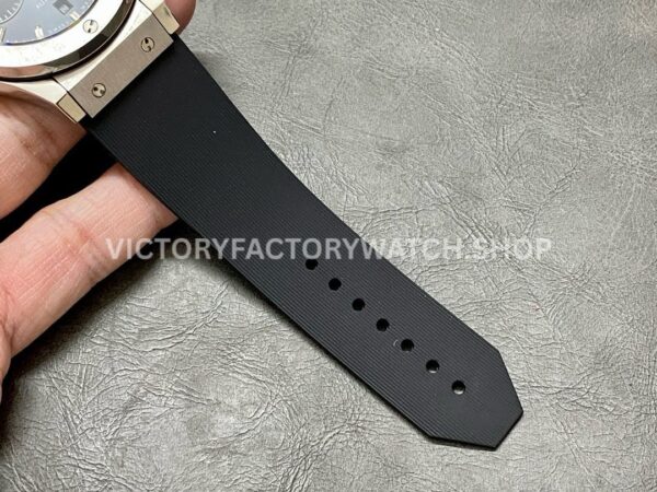 HB Factory Hublot Classic Fusion Chronograph 521.NX.1170.RX 45mm Rubber Strap Titanium Bezel Black Dial