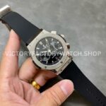 HB Factory Hublot Classic Fusion Chronograph 521.NX.1170.RX 45mm Rubber Strap Titanium Bezel Black Dial