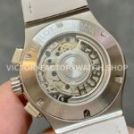 HB Factory Hublot Classic Fusion Chronograph 521.NX.2611.LR 45mm Leather Strap Titanium Bezel Silver Dial
