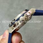 HB Factory Hublot Classic Fusion Chronograph 521.NX.7170.RX 45mm Rubber Strap Titanium Bezel Blue Dial