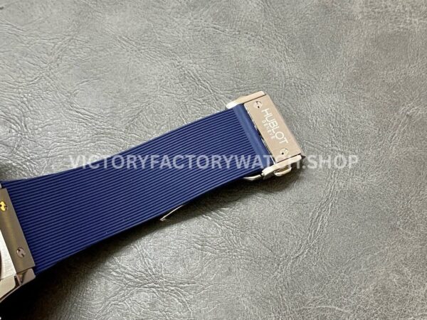 HB Factory Hublot Classic Fusion Chronograph 521.NX.7170.RX 45mm Rubber Strap Titanium Bezel Blue Dial
