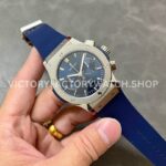HB Factory Hublot Classic Fusion Chronograph 521.NX.7170.RX 45mm Rubber Strap Titanium Bezel Blue Dial