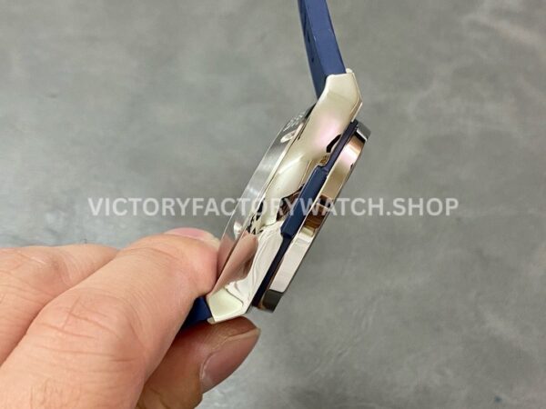 HB Factory Hublot Classic Fusion Chronograph 521.NX.7170.RX 45mm Rubber Strap Titanium Bezel Blue Dial