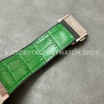 HB Factory Hublot Classic Fusion Chronograph 521.NX.8970.LR 45mm Green Leather Strap Titanium Bezel Green Dial