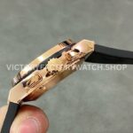 HB Factory Hublot Classic Fusion Chronograph 521.OX.1181.LR 45mm Rose Gold Leather Strap Black Dial