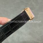 HB Factory Hublot Classic Fusion Chronograph 521.OX.1181.LR 45mm Rose Gold Leather Strap Black Dial