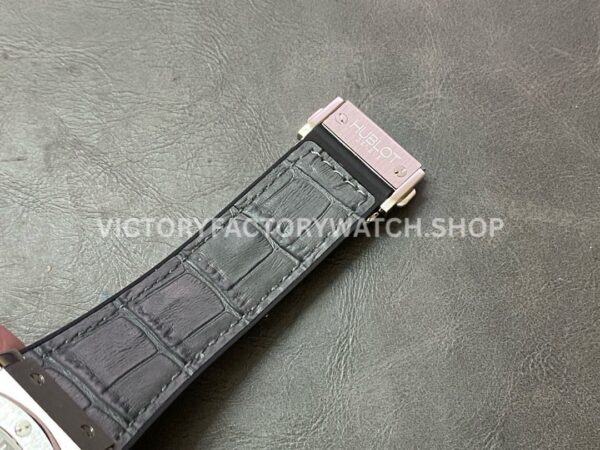 HB Factory Hublot Classic Fusion Racing Grey 521.NX.7071.LR 45mm Leather Strap Titanium Bezel Grey Dial
