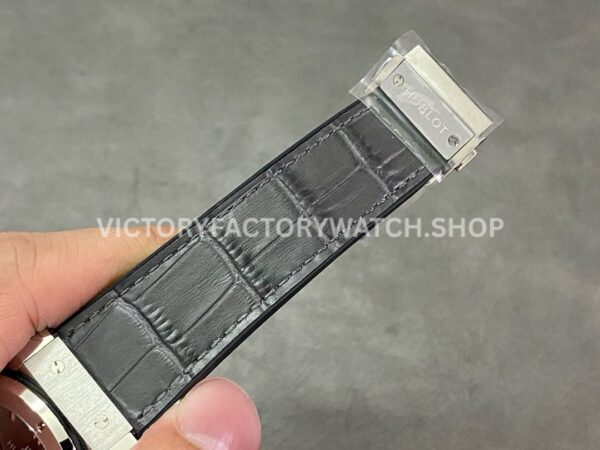 HB Factory Hublot Classic Fusion Racing Grey 542.NX.7071.LR 42mm Grey Leather Strap Titanium Bezel Grey Dial
