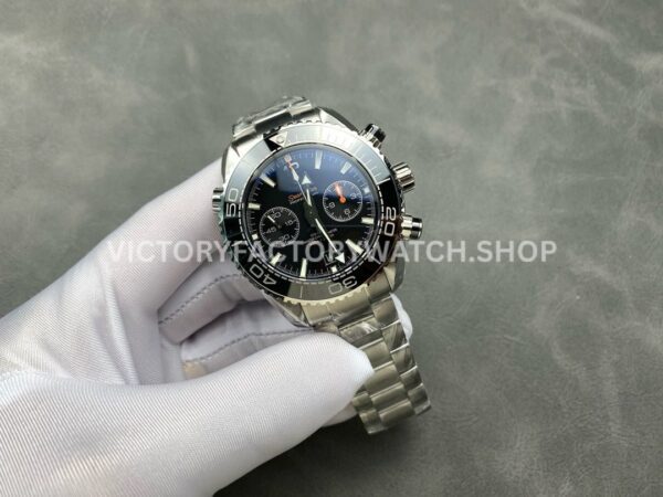 M+S Factory Omega Seamaster Planet Ocean Chronograph 215.30.46.51.01.001 45mm Full Steel Black Dial (3) M+S Factory Omega Seamaster Planet Ocean Chronograph 215.30.46.51.01.001 45mm Full Steel Black Dial