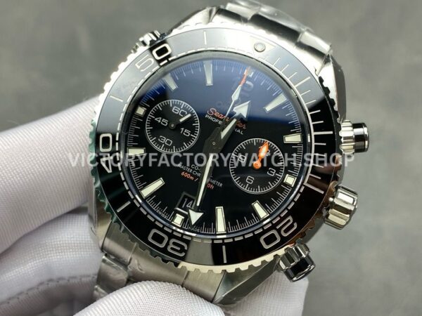M+S Factory Omega Seamaster Planet Ocean Chronograph 215.30.46.51.01.001 45mm Full Steel Black Dial (9) M+S Factory Omega Seamaster Planet Ocean Chronograph 215.30.46.51.01.001 45mm Full Steel Black Dial