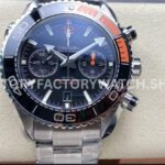 M+S Factory Omega Seamaster Planet Ocean Chronograph 215.30.46.51.01.002 45mm full steel black dial replica watch