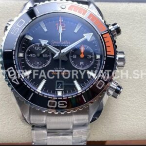 M+S Factory Omega Seamaster Planet Ocean Chronograph 215.30.46.51.01.002 45mm Full Steel Black Dial (3) M+S Factory Omega Seamaster Planet Ocean Chronograph 215.30.46.51.01.002 45mm full steel black dial replica watch