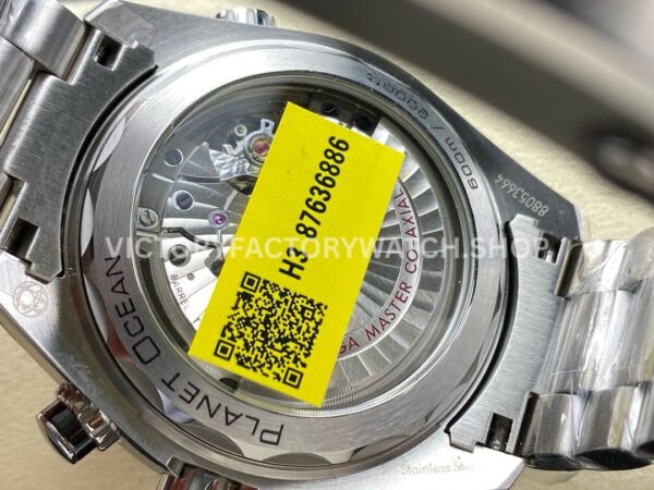 M+S Factory Omega Seamaster Planet Ocean Chronograph 215.30.46.51.01.002 45mm Full Steel Black Dial