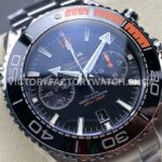 M+S Factory Omega Seamaster Planet Ocean Chronograph 215.30.46.51.01.002 45mm Full Steel Black Dial