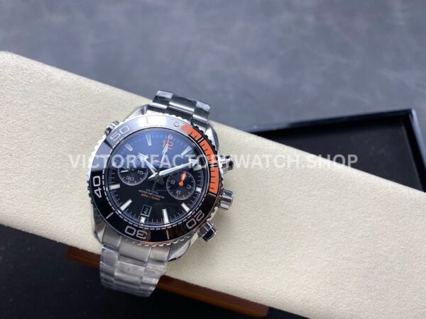 M+S Factory Omega Seamaster Planet Ocean Chronograph 215.30.46.51.01.002 45mm Full Steel Black Dial