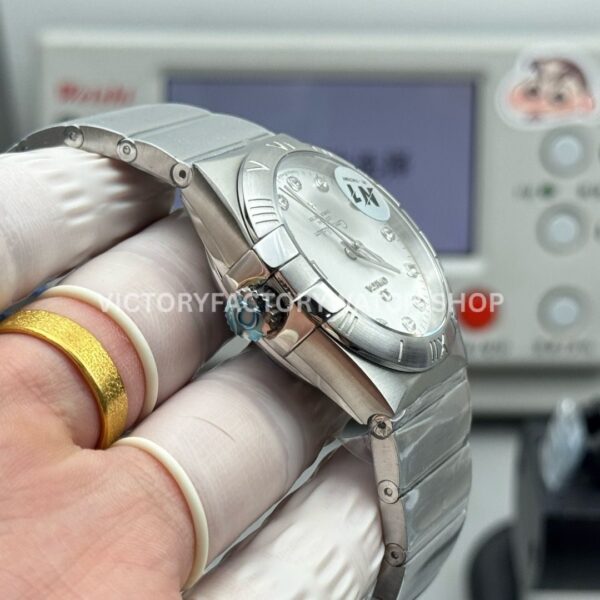 N1 Factory Omega Constellation 123.10.38.21.52.001 38mm Full Steel Diamond Silver Dial (1) N1 Factory Omega Constellation 123.10.38.21.52.001 38mm Full Steel Diamond Silver Dial