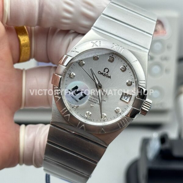 N1 Factory Omega Constellation 123.10.38.21.52.001 38mm Full Steel Diamond Silver Dial (5) N1 Factory Omega Constellation 123.10.38.21.52.001 38mm Full Steel Diamond Silver Dial