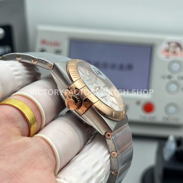 N1 Factory Omega Constellation 123.20.38.21.02.001 38mm Half Rose Gold Silver Dial (10) N1 Factory Omega Constellation 123.20.38.21.02.001 38mm Half Rose Gold Silver Dial