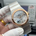 N1 Factory Omega Constellation 123.20.38.21.02.001 38mm Half Rose Gold Silver Dial (6) N1 Factory Omega Constellation 123.20.38.21.02.001 38mm Half Rose Gold Silver Dial