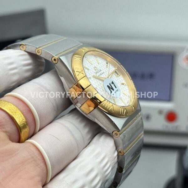 N1 Factory Omega Constellation 123.20.38.21.02.008 38mm Half Rose Gold Silver Dial (11) N1 Factory Omega Constellation 123.20.38.21.02.008 38mm Half Rose Gold Silver Dial