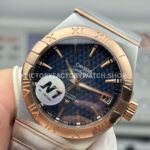 N1 Factory Omega Constellation 123.20.38.21.03.001 38mm Half Rose Gold Blue Dial (1) N1 Factory Omega Constellation 123.20.38.21.03.001 38mm Half Rose Gold Blue Dial