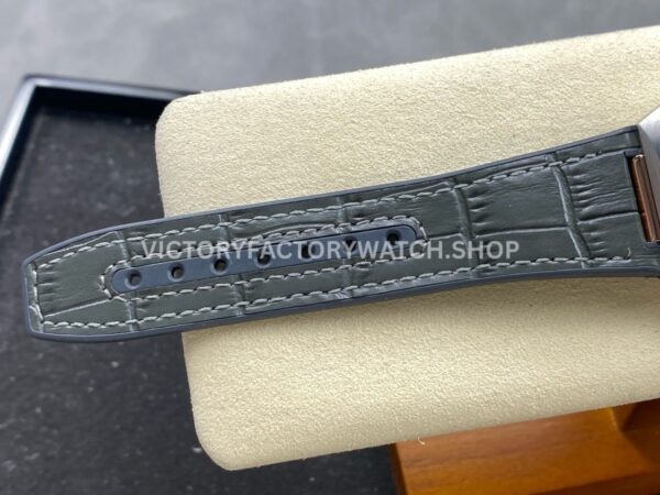 N1 Factory Omega Constellation 131.23.41.21.06.001 41mm Half Yellow Glod Black Leather Strap Grey Dial