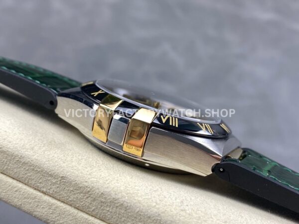 N1 Factory Omega Constellation 131.23.41.21.10.001 41mm Half Yellow Glod Black Leather Strap Green Dial (2) N1 Factory Omega Constellation 131.23.41.21.10.001 41mm Half Yellow Glod Black Leather Strap Green Dial