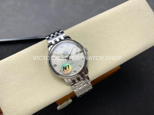N1 Factory Omega De Ville Prestige 424.10.37.20.02.001 39.5mm Full Steel Roman Number White Dial (2) N1 Factory Omega De Ville Prestige 424.10.37.20.02.001 39.5mm Full Steel Roman Number White Dial