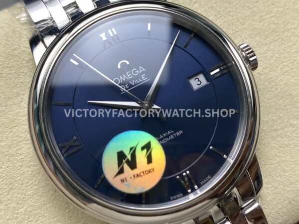 N1 Factory Omega De Ville Prestige 424.10.37.20.03.001 39.5mm Full Steel Roman Number Blue Dial (3) N1 Factory Omega De Ville Prestige 424.10.37.20.03.001 39.5mm Full Steel Roman Number Blue Dial