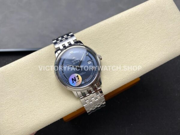 N1 Factory Omega De Ville Prestige 424.10.37.20.03.001 39.5mm Full Steel Roman Number Light Blue Dial (2) N1 Factory Omega De Ville Prestige 424.10.37.20.03.001 39.5mm Full Steel Roman Number Light Blue Dial