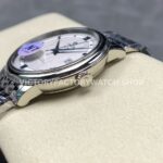 N1 Factory Omega De Ville Prestige 424.10.40.20.02.001 39.5mm Full Steel Blue Roman Number Silver Dial