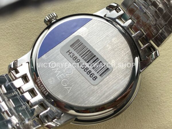 N1 Factory Omega De Ville Prestige 424.10.40.20.02.001 39.5mm Full Steel Blue Roman Number Silver Dial