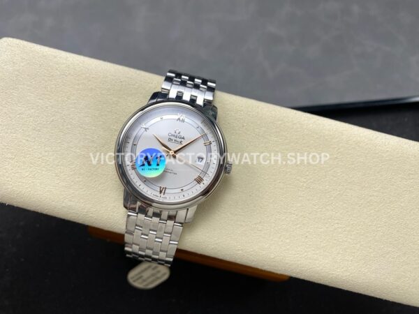 N1 Factory Omega De Ville Prestige 424.10.40.20.02.002 39.5mm Full Steel Roman Number Silver Dial (5) N1 Factory Omega De Ville Prestige 424.10.40.20.02.002 39.5mm Full Steel Roman Number Silver Dial