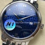 N1 Factory Omega De Ville Prestige 424.10.40.20.03.003 39.5mm Full Steel Roman Number Blue Dial