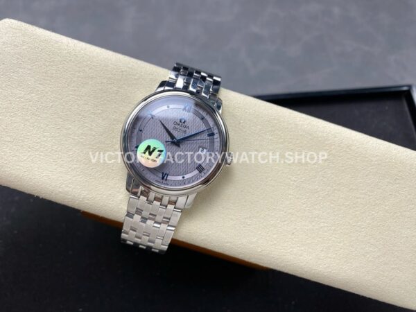 N1 Factory Omega De Ville Prestige 424.10.40.20.06.002 39.5mm Full Steel Roman Number Grey Dial (1) N1 Factory Omega De Ville Prestige 424.10.40.20.06.002 39.5mm Full Steel Roman Number Grey Dial