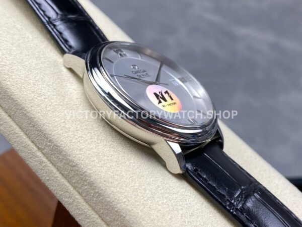 N1 Factory Omega De Ville Prestige 424.13.40.20.02.001 39.5mm Steel Black Leather Strap Roman Number Silver Dial (4) N1 Factory Omega De Ville Prestige 424.13.40.20.02.001 39.5mm Steel Black Leather Strap Roman Number Silver Dial