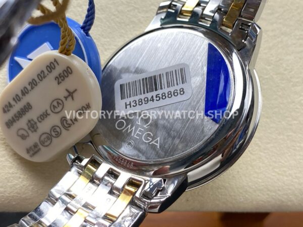 N1 Factory Omega De Ville Prestige 424.20.40.20.02.001 39.5mm Half Yellow Gold Roman Number Silver Dial (1) N1 Factory Omega De Ville Prestige 424.20.40.20.02.001 39.5mm Half Yellow Gold Roman Number Silver Dial