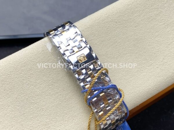 N1 Factory Omega De Ville Prestige 424.20.40.20.02.001 39.5mm Half Yellow Gold Roman Number Silver Dial (2) N1 Factory Omega De Ville Prestige 424.20.40.20.02.001 39.5mm Half Yellow Gold Roman Number Silver Dial