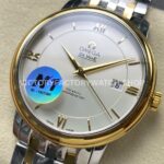 N1 Factory Omega De Ville Prestige 424.20.40.20.02.001 39.5mm Half Yellow Gold Roman Number Silver Dial (5) N1 Factory Omega De Ville Prestige 424.20.40.20.02.001 39.5mm Half Yellow Gold Roman Number Silver Dial