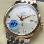 N1 Factory Omega De Ville Prestige 424.20.40.20.02.005 39.5mm Half Yellow Gold Roman Number Silver Dial (4) N1 Factory Omega De Ville Prestige 424.20.40.20.02.005 39.5mm Half Yellow Gold Roman Number Silver Dial