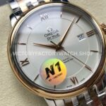 N1 Factory Omega De Ville Prestige 424.20.40.20.02.005 39.5mm Half Yellow Gold Roman Number Silver Dial (5) N1 Factory Omega De Ville Prestige 424.20.40.20.02.005 39.5mm Half Yellow Gold Roman Number Silver Dial